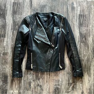 Bebe Leather Moto Jacket